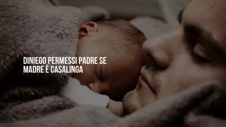 Diniego permessi padre se madre è casalinga