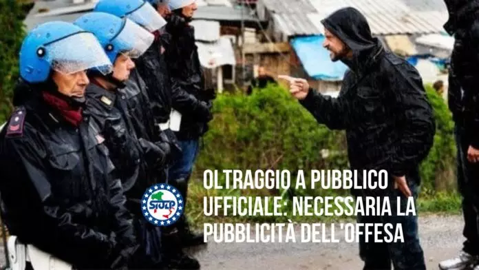 Oltraggio a pubblico ufficiale: necessaria la pubblicità dell'offesa-Siulp-1920x1080