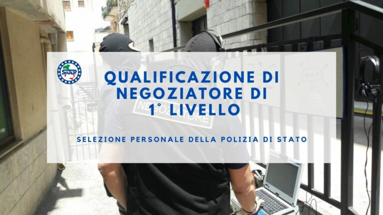 Selezione personale qualificazione negoziatore di 1° livello PS