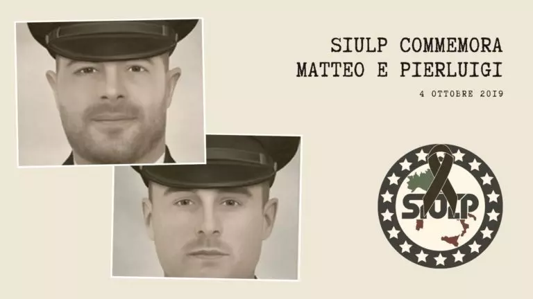 A 2 anni il Siulp commemora Matteo e Pierluigi
