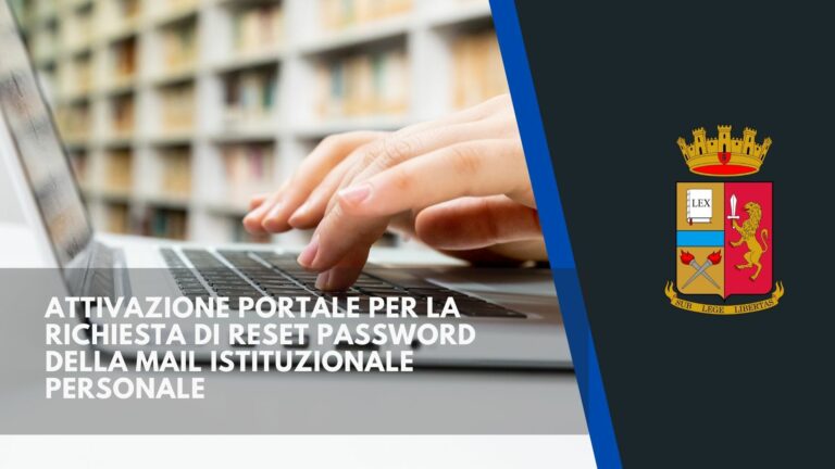 Attivazione portale richiesta reset password mail istituzionale personale
