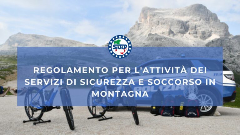 Regolamento per l’attività dei servizi di sicurezza e soccorso in montagna