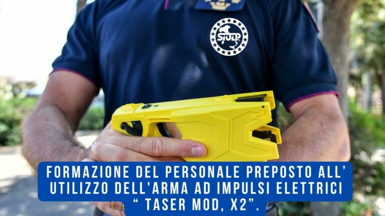 Formazione all’uso del taser. Corsi di recupero per istruttori e operatori esclusi dall’addestramento
