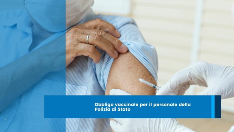 Obbligo vaccinale per il personale della Polizia di Stato