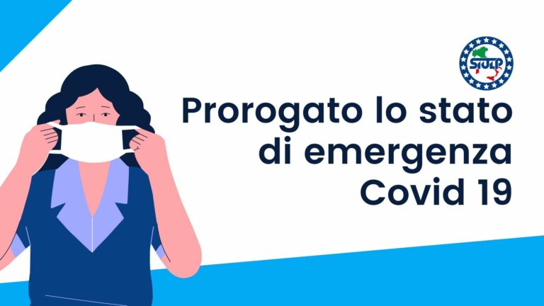 Prorogato lo stato di emergenza Covid 19