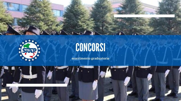 Graduatoria concorso 1188 allievi agenti ampliato a 1938 unita