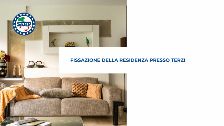 Fissazione della residenza presso terzi