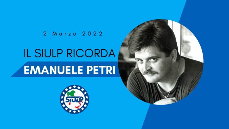 2 Marzo 2022 il SIULP ricorda Emanuele Petri