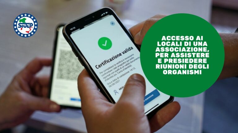 Accesso ai locali di una associazione, per assistere e presiedere riunioni degli organismi