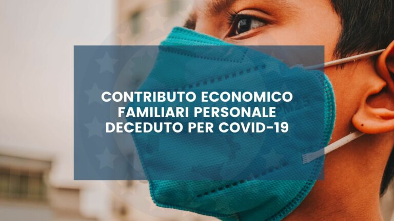 Contributo economico familiari personale deceduto per Covid-19