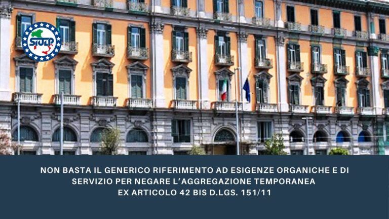 Negare l’Aggregazione temporanea ex articolo 42 bis d.lgs. 151/11