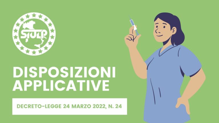 Disposizioni applicative – Decreto-legge 24 marzo 2022, n. 24 – COVID-19