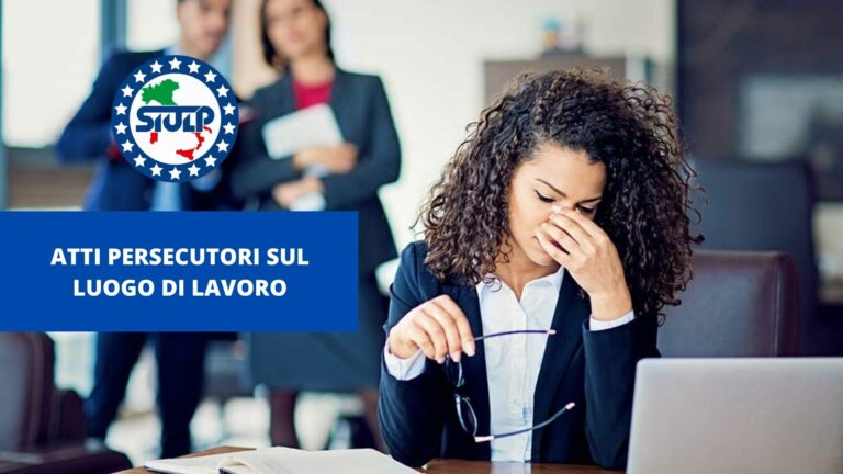 Atti persecutori sul luogo di lavoro