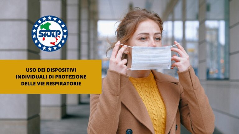 Uso dei dispositivi individuali di protezione delle vie respiratorie