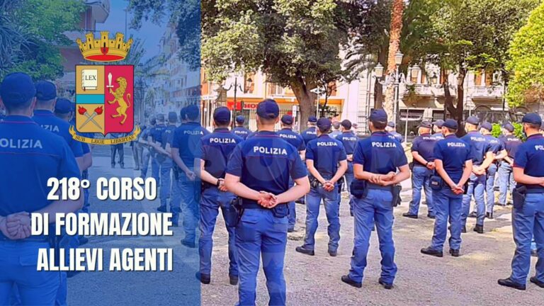 218° Corso di formazione per allievi agenti PS. Procedure di avvio al corso