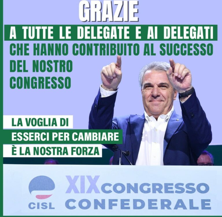 il Siulp si congratula con Luigi Sbarra per la sua riconferma alla guida della CISL