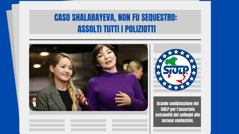 Caso Shalabayeva, non fu sequestro: assolti tutti i poliziotti