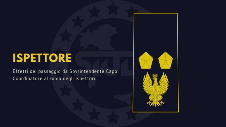 Effetti del passaggio da Sovrintendente Capo Coordinatore al ruolo degli Ispettori