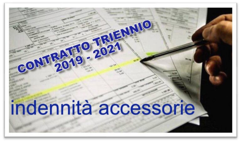 Le nuove indennità accessorie previste dal contratto 2019-2021