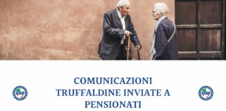 Comunicazioni truffaldine inviate a pensionati