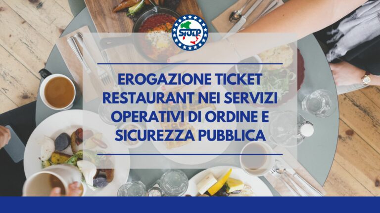 Risposta – Erogazione ticket restaurant nei servizi operativi di ordine e sicurezza pubblica