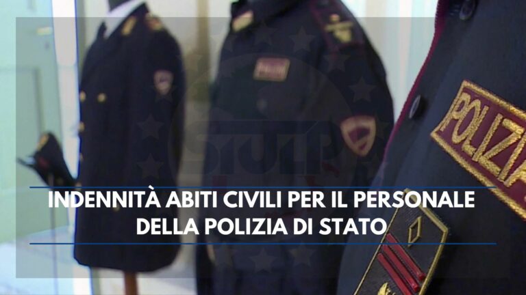Indennità abiti civili per il personale della Polizia di Stato