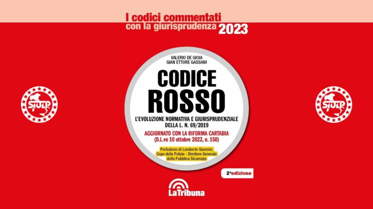CODICE ROSSO – I codici commentati con la giurisprudenza 2023