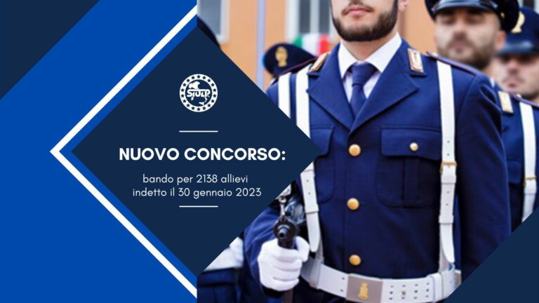 Nuovo concorso: bando per 2138 allievi indetto il 30 gennaio 2023