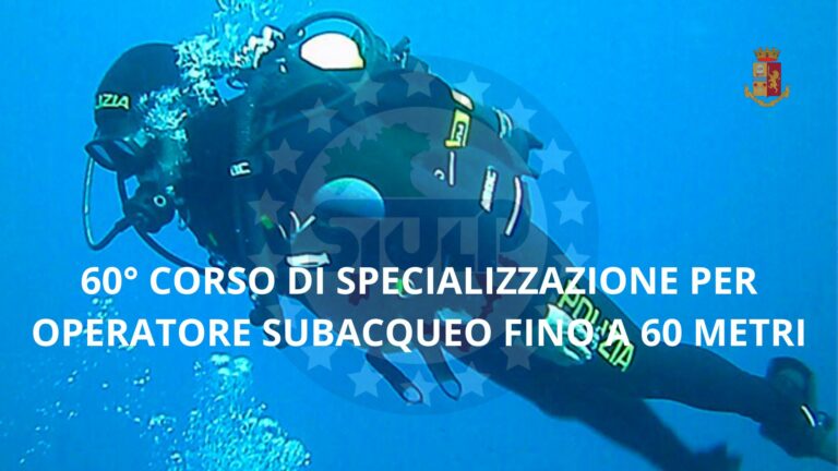 60° corso di specializzazione per operatore subacqueo fino a 60 metri