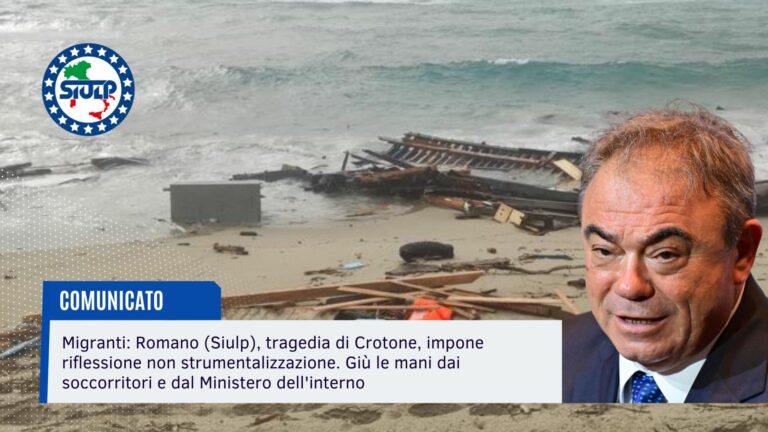Migranti: tragedia di Crotone, impone riflessione non strumentalizzazione