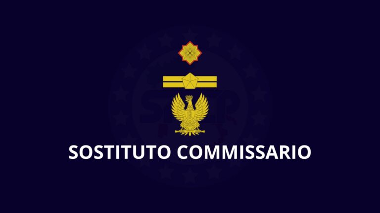 Nomina alla qualifica di sostituto commissario