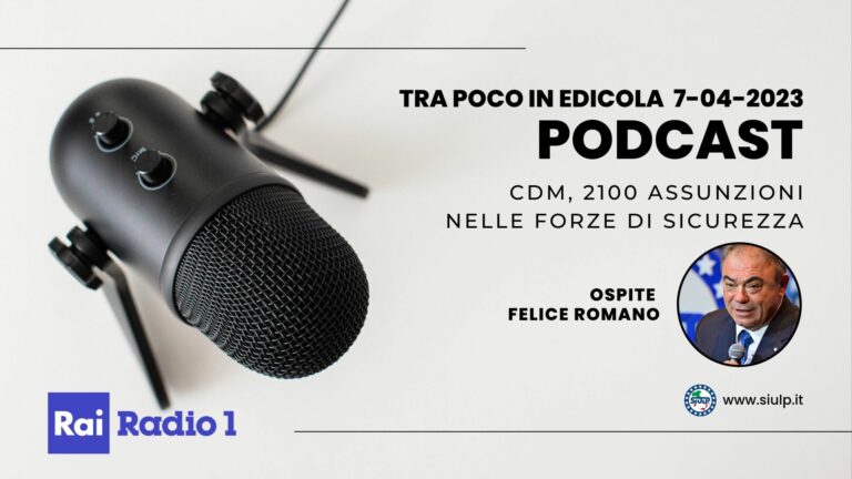 CDM, 2100 ASSUNZIONI NELLE FORZE DI SICUREZZA