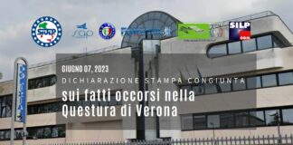 Dichiarazione Stampa Congiunta sui fatti occorsi nella Questura di Verona