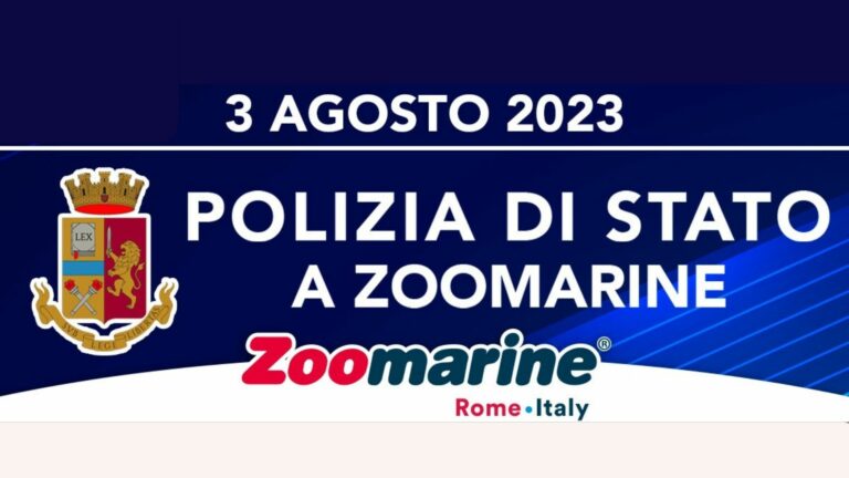 Torvaianica (RM), 03.08.2023 – La Polizia di Stato a ZOOMARINE.