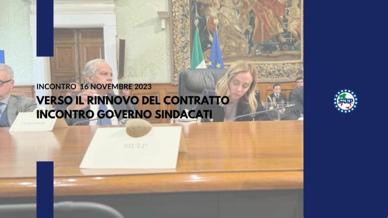 Verso il Contratto: positivo e concreto il confronto con il Governo
