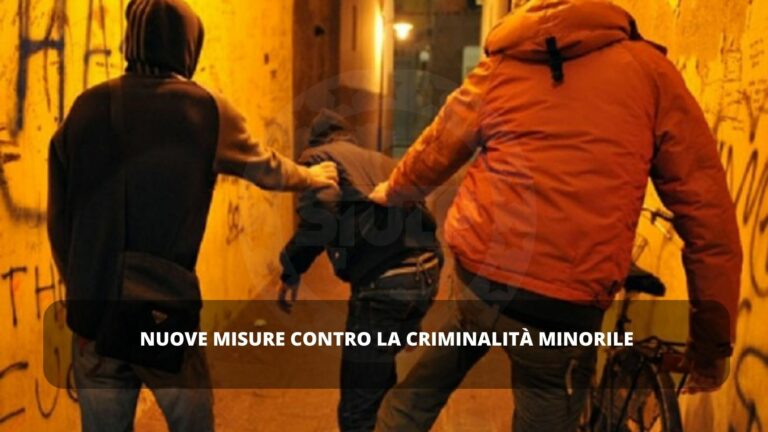 Operative le nuove misure contro la criminalità minorile