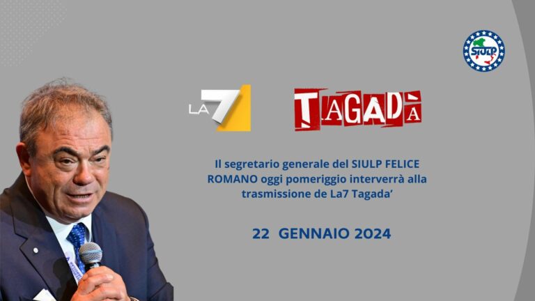 FELICE ROMANO Interviene a La7 Tagadà – 22 Gennaio 2024