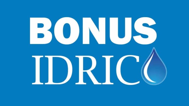 Bonus idrico per acqua potabile