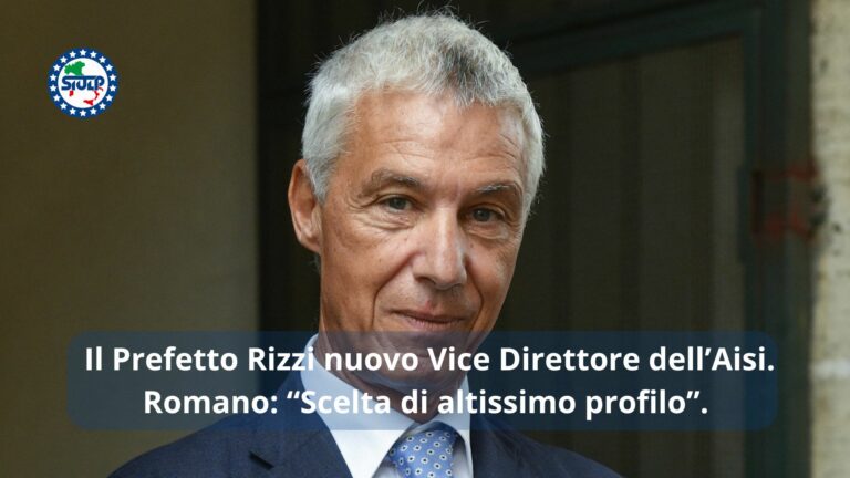 Il Prefetto Rizzi nuovo Vice Direttore dell’Aisi.