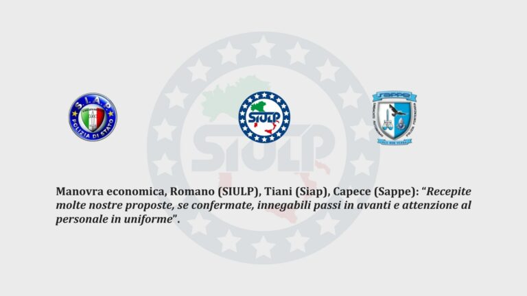 Manovra economica 2024: Recepite molte nostre proposte