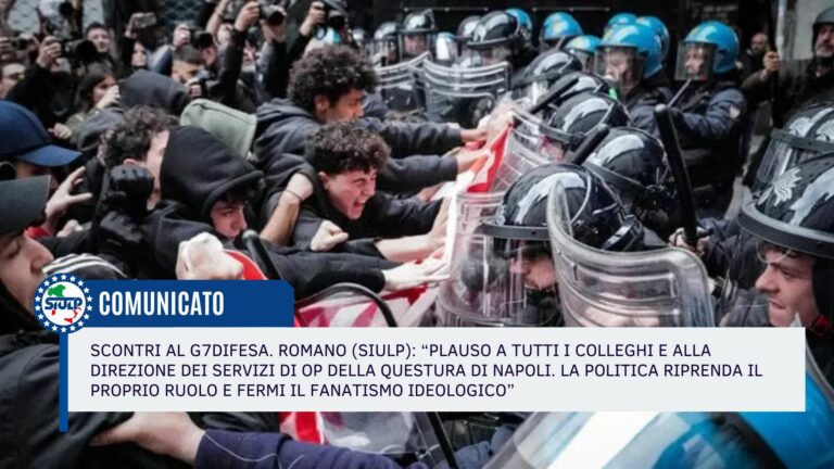 Scontri al G7Difesa – La politica riprenda il proprio ruolo e fermi il fanatismo ideologico