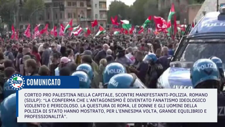 Corteo pro Palestina nella Capitale, scontri manifestanti-Polizia
