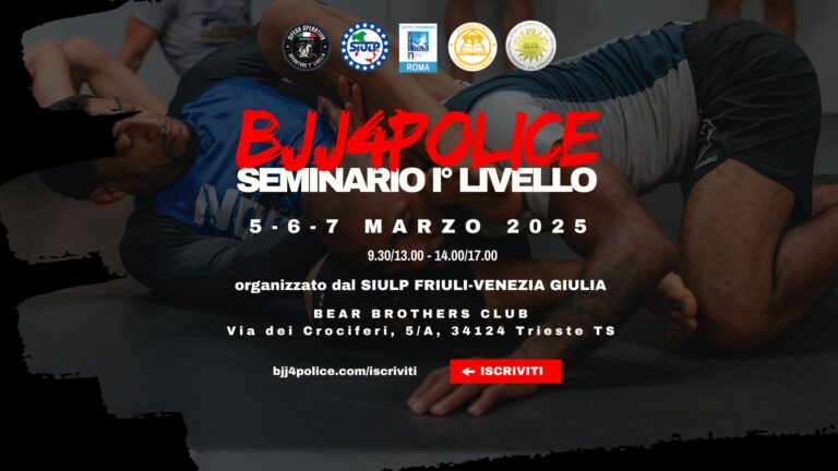 BJJ4POLICE arriva a Trieste