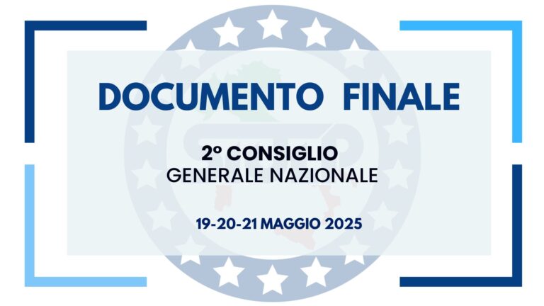 Documento Finale 2 Consiglio Generale SIULP – 19-20-21 Maggio 2025