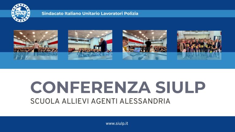 Conferenza SIULP presso la Scuola Allievi Agenti di Alessandria