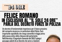 Sole 24ore – Intervista del Segretario Generale Felice Romano in merito al Decreto Forze di Polizia