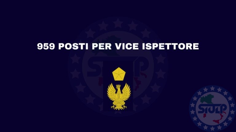 959 Vice ispettore – Pubblicazione decreto parziale rettifica della graduatoria di merito e dichiarazione dei vincitori.