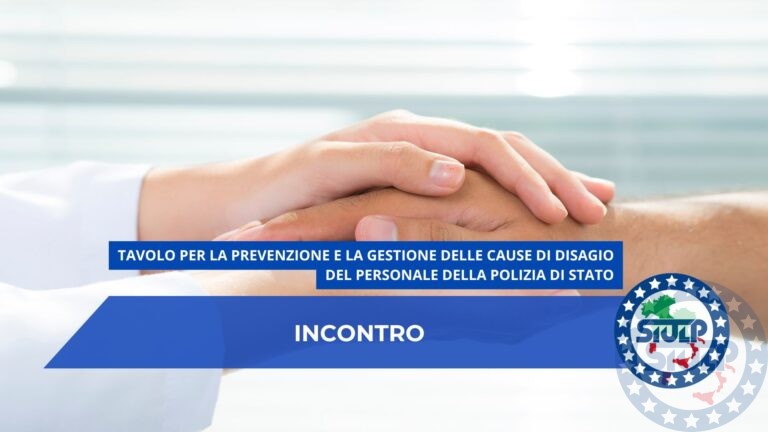 Esito 22 Ottobre 2025 Tavolo prevenzione e gestione cause disagio personale