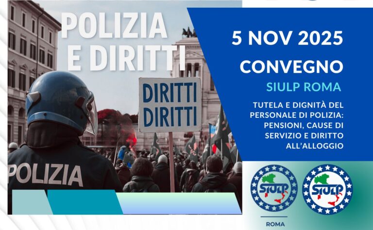 Tutela e Dignità del Personale di Polizia: Pensioni, Cause di Servizio e Diritto all’Alloggio – In Streaming