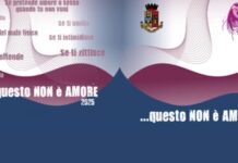 Giornata internazionale violenza di genere. francobollo “Questo non è amore”.